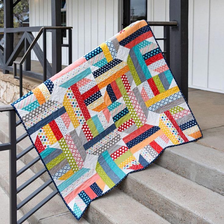 Let&rsquo;s spin some quilting magic with this awesome pattern! This design has three sizes: a throw, a lap, and a twin quilt. Though the pattern is free, you can also purchase the whole kit with the supplies you will need for the top and binding, and you can make one just like theirs! Pretty neat, right? Size: 3 Available Sizes