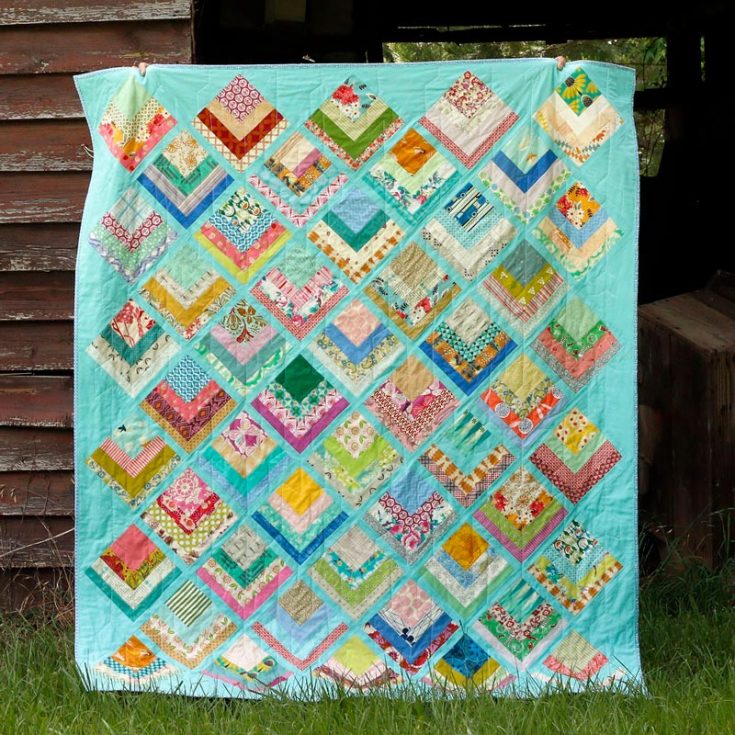 Get a load of this beauty! This pattern is called the lake cabin quilt, and it feels like taking a peaceful stroll along a tranquil lakeside retreat. You can use soft colors to quilt an identical pattern for only $12.45. The finished sizes are a baby quilt, 38&rdquo; x 38&rdquo;, and a throw quilt, 63&rdquo; x 77&rdquo;.