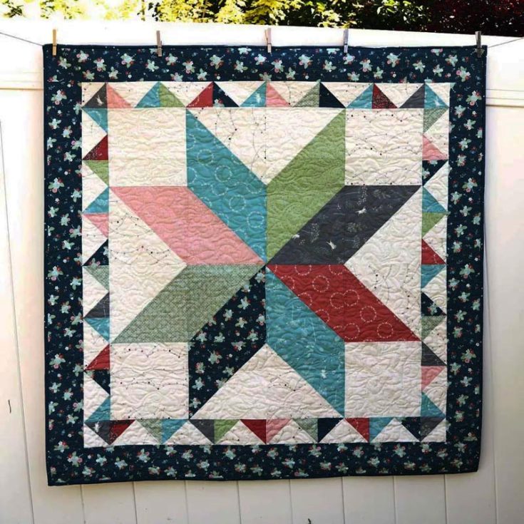 Here&rsquo;s a stunning yet simple Lone Star quilt design to make for your little ones. All you need to do is click the link below to view the step-by-step guide that simplifies the process, helping you make this gorgeous quilt quickly. Constructed with 10&rdquo; x 10&rdquo; precuts, this design yields a crib quilt with 50&rdquo; x 50&rdquo; dimensions.
