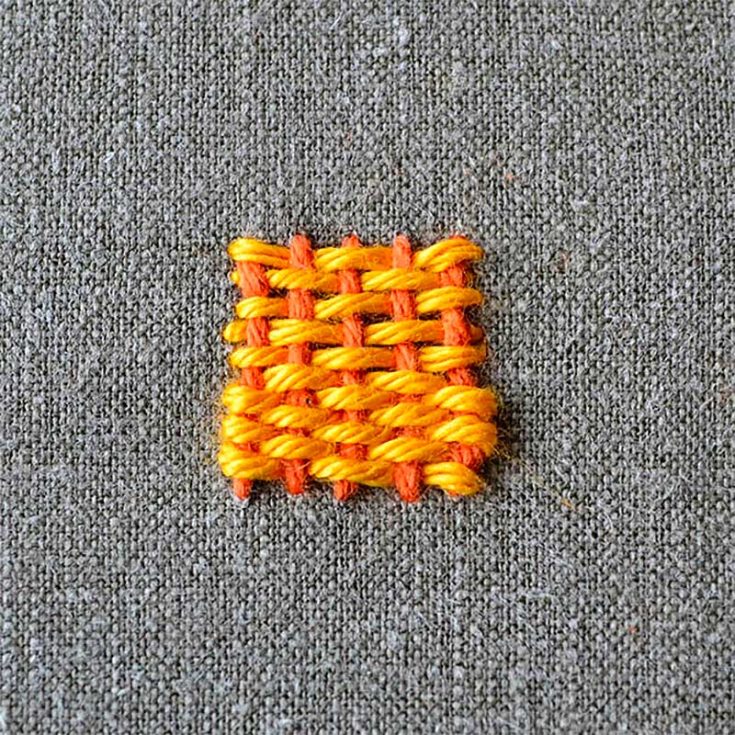 Needle weaving is a crossover between the art of embroidery and weaving. It offers variations on how threads can be woven in creating popular embroidery patterns such as the woven rose.