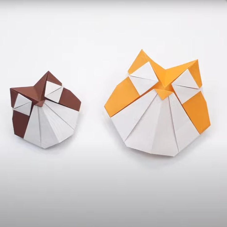 These sleepy little owls are just irresistible! You can try using some two-toned origami paper for some fun color combos for your owl. Try it out and show us your sleepy little origami bird!