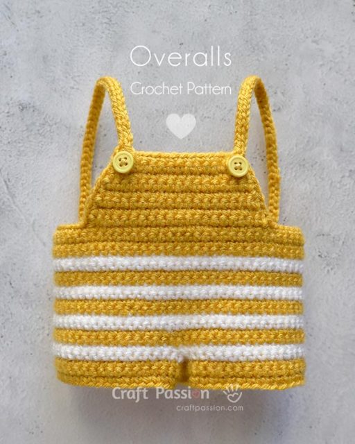Free Overalls Crochet Pattern For Amigurumi • Craft Passion