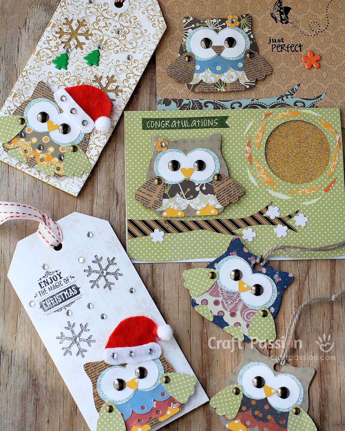Universal owl pattern for card, scrapbooking, appliqué patchwork, sew into felt/leather charm. Enlarge pattern to sew into soft toy and other projects.