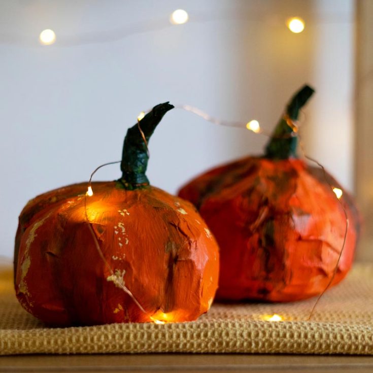 Paper mache is when different composite materials are combined to make a very peculiar material. Just like this pumpkin! Try out these Halloween crafts to spice up your home decor in the form of pumpkins, the most common thing on the 31st!