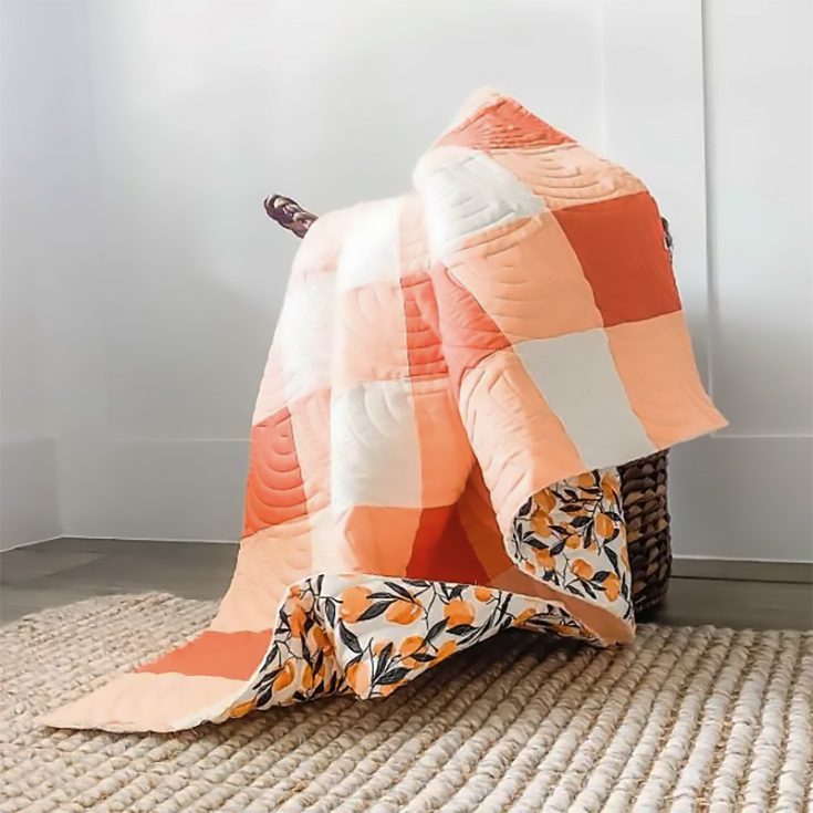 If you like the distinctive checkered pattern of gingham, then try out this patchwork gingham quilt pattern from Dairy of a Quilter! This tutorial even includes a run-through on strip piecing, which quickens the cutting process if you're working with alternating squares like this!