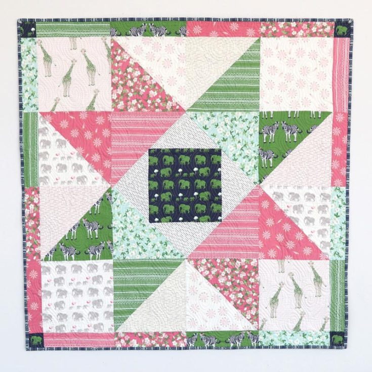 This lovely baby quilt pattern is a must-have for your newborn&rsquo;s nursery or as a baby shower gift! Isn&rsquo;t it so cute? This pattern is pretty simple to make, and with the written tutorial, it will be your companion in making your rendition of this piece. The finished size is 40&rdquo; x 40&rdquo;.