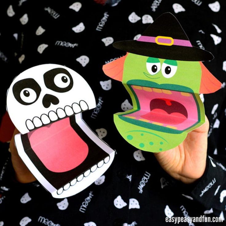 Meet the star of Halloween with these crafts in the form of puppets! Watch these charming puppets bring your holiday stories and games to life. It comes with a printable template, which makes it so much easier!