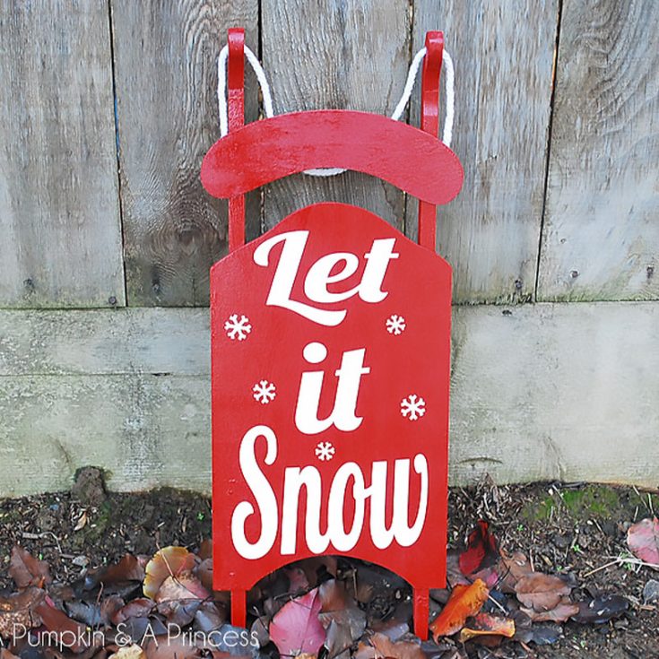 Make this festive sled from scratch or if you have an actual sled lying around you can repurpose that too! This is a fun and engaging craft to do with your friends or family. Just make sure to be careful if you are making it from scratch!