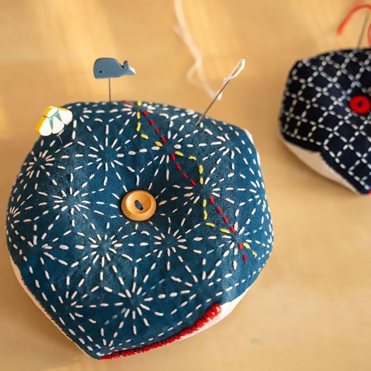Every process and journey of stitching, embroidering, and cross-stitching requires a pincushion to store all the essential needles you need. If you&rsquo;re looking to purchase one, try to DIY instead, and you can add a charm of Sashiko patterns onto it as well.&nbsp;