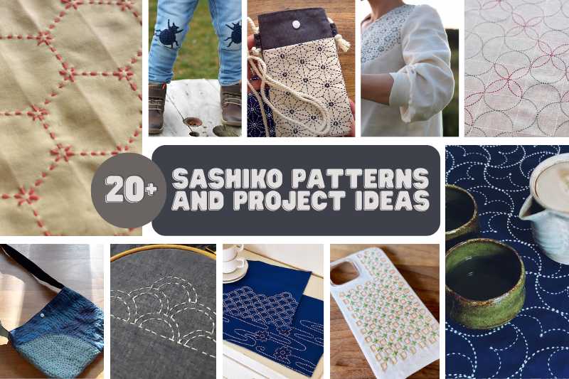 23 Breathtaking Sashiko Patterns And Project Ideas