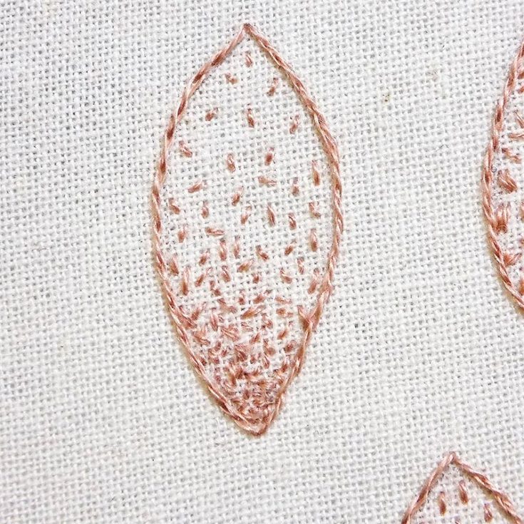 The seed stitch is essentially random small stitches that look like seeds.