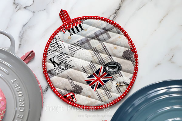 Quilted Trivet Sewing Pattern