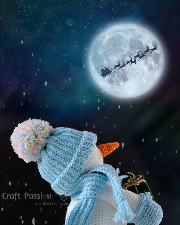 crochet snowman amigurumi pattern