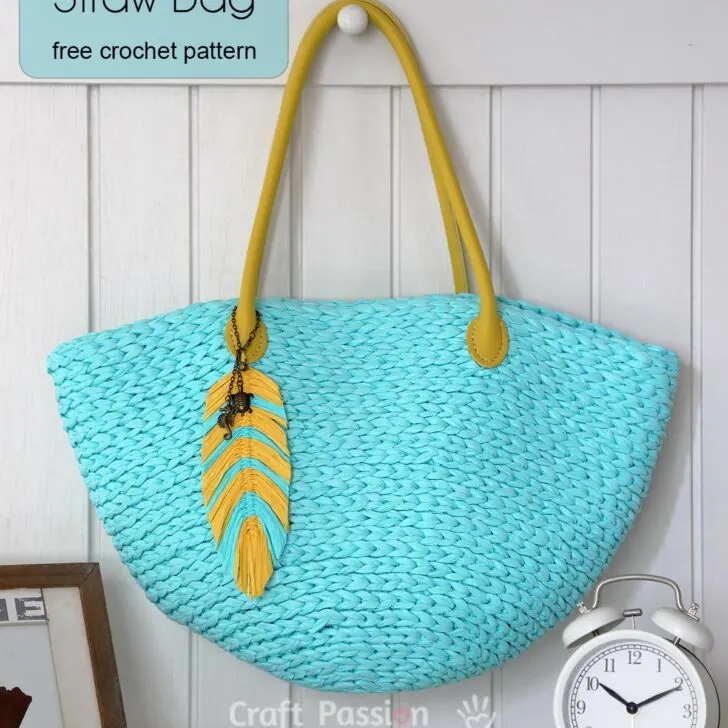 free straw bag crochet pattern that you can make it yourself