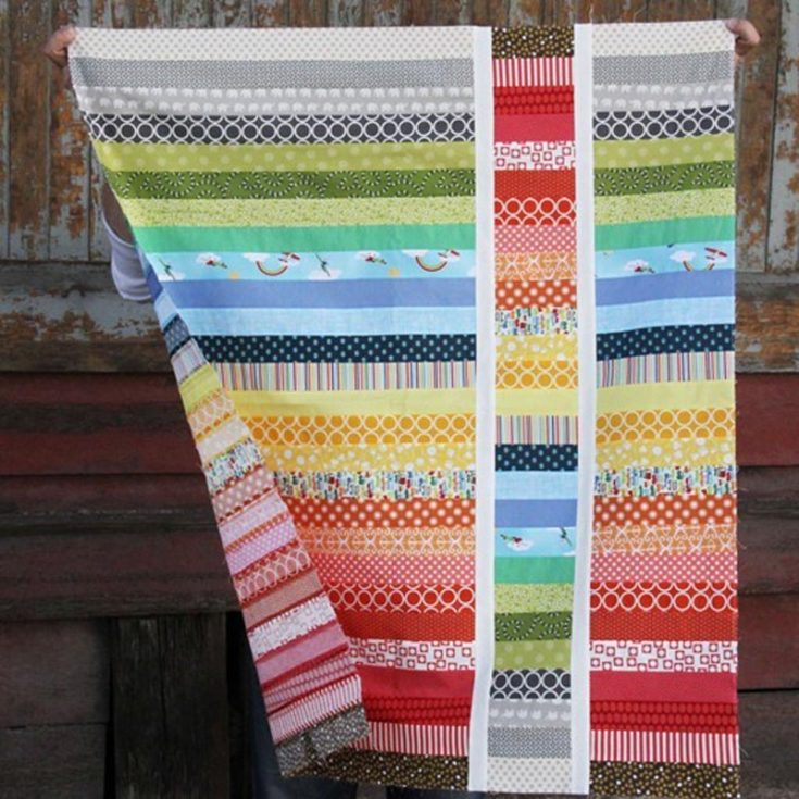 This summer, make your little ones a beautiful quilt design with this Strip and Flip baby quilt tutorial! We love this design so much because it allows for complete creative freedom, as you can add multiple colors to one quilt to keep it fun and exciting. So, say hello to endless cuddles and cozy snuggles with your handmade creation. Size: 36&rdquo; x 41&rdquo;