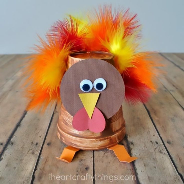 Do you have any leftover styrofoam cups from parties? This tutorial shows you how to reuse them by making this very adorable turkey! It can even be flipped upside down to make it an excellent drinking cup.