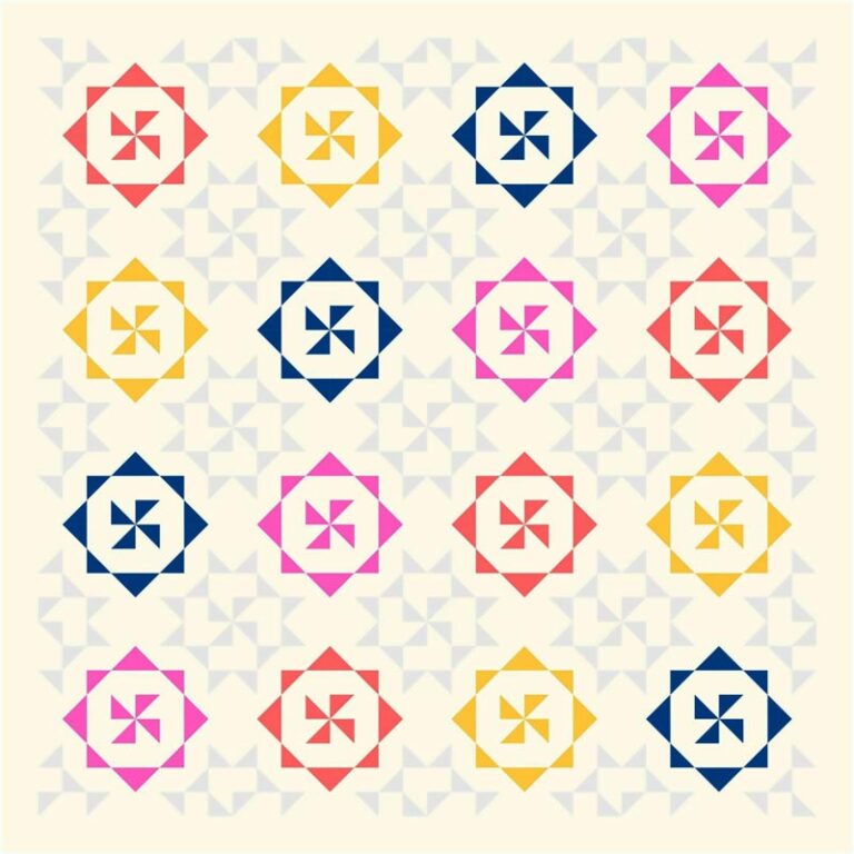 25 Easy and Free Half Square Triangle Quilt Patterns • Craft Passion