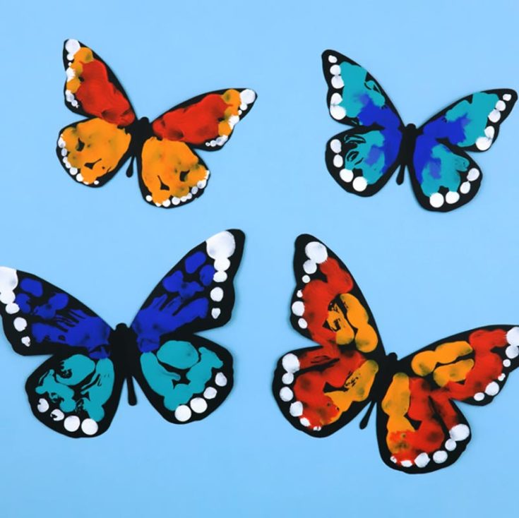 Kids and preschoolers will love this Butterfly Painting. It features different colored butterflies that are carefully painted on paper. Watch them come to life and fly around in your living room.