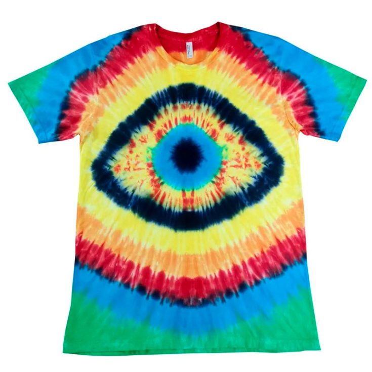 This eyeball tie dye pattern features an 'eye-catching' design that will be 'seeing' your every move!