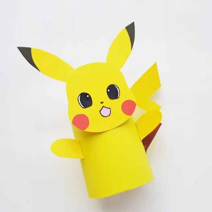 This adorable toilet paper roll Pikachu craft brings everyone's favorite Pok&eacute;mon to life! Use yellow paper to cover the roll, then add his ears, red cheeks, and his signature lightning bolt tail to complete Pikachu's iconic look. Gotta craft 'em all!