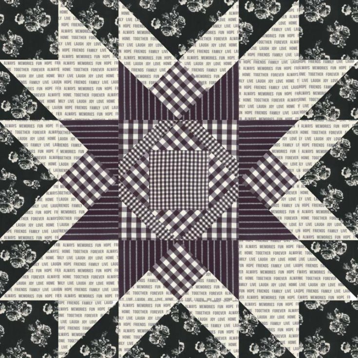 If you&rsquo;re a cottage-core girly looking for the ideal quilt patterns for beginners, this gorgeous retro-inspired quilt is the one you&rsquo;re looking for! Featuring bold, geometric shapes and a giant star-like motif in the center to capture your eyes, this pattern guides you into making an easy-to-create and stylish 60&rdquo; x 60&rdquo; quilt that adds a contemporary touch to any space.