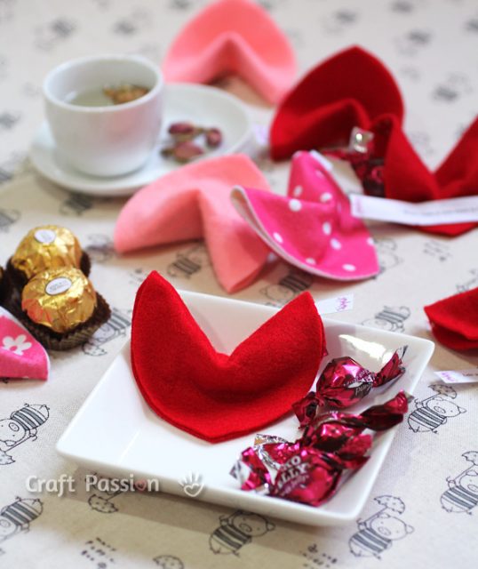 Valentine Fortune Cookies DIY Craft With Tutorial Craft Passion