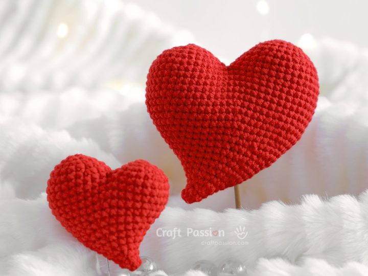 Whimsical Heart Amigurumi Pattern, 2 Sizes • Craft Passion