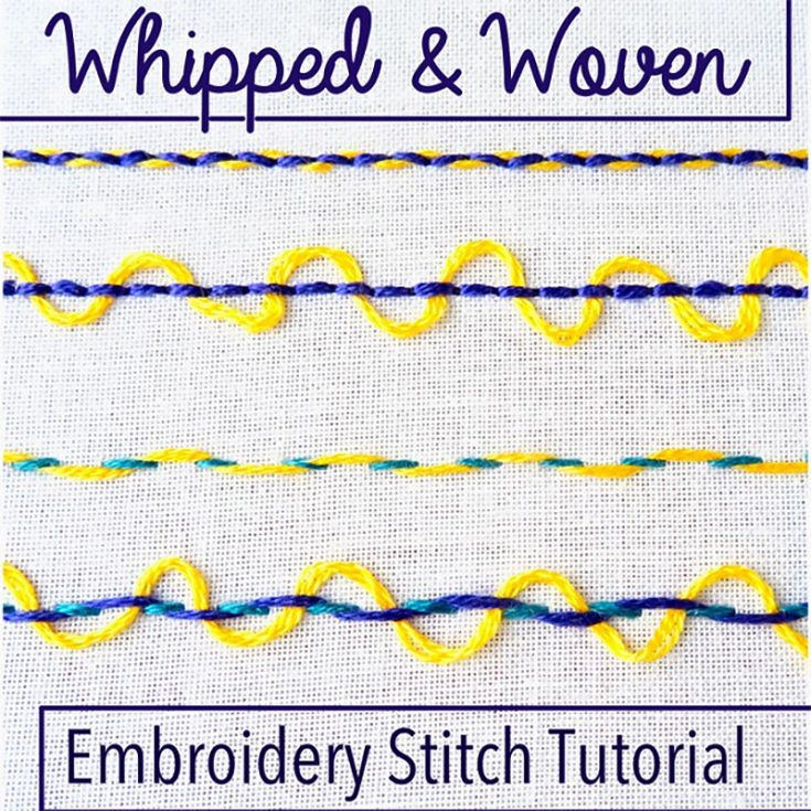 Confused between whipped and woven embroidery stitches? Check out this tutorial that clearly explains them both.
