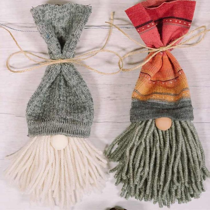 Grab an old sock and turn it into a cute gnome hat! Try stringing a bunch together for an adorable garland that adds a playful touch to your space.
